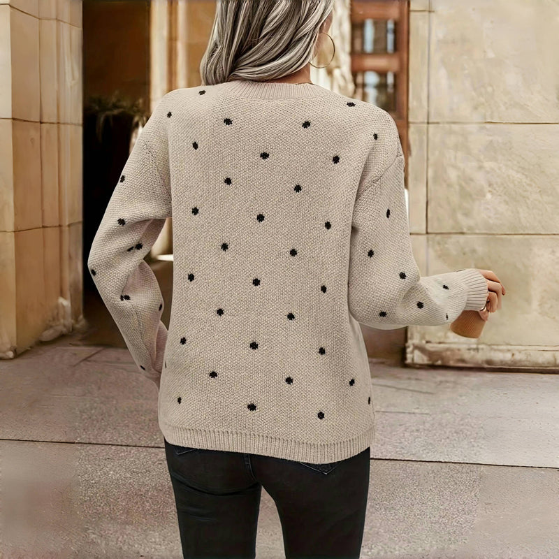 Lilah | Knitted Sweater with Dots