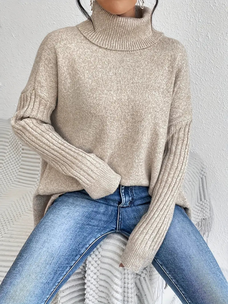BRIGITTE – LONG TURTLENECK SWEATER