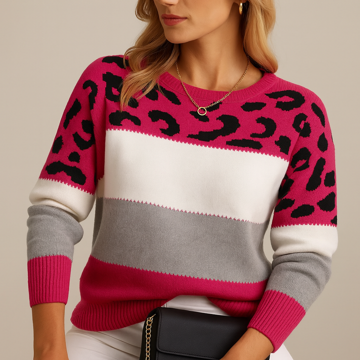 Pascaline | Leopard Print Casual Sweater
