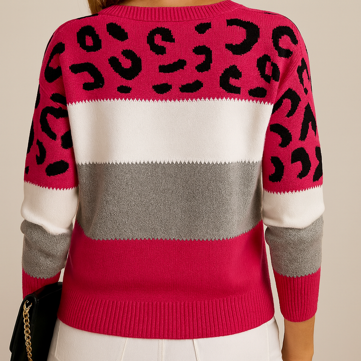 Pascaline | Leopard Print Casual Sweater