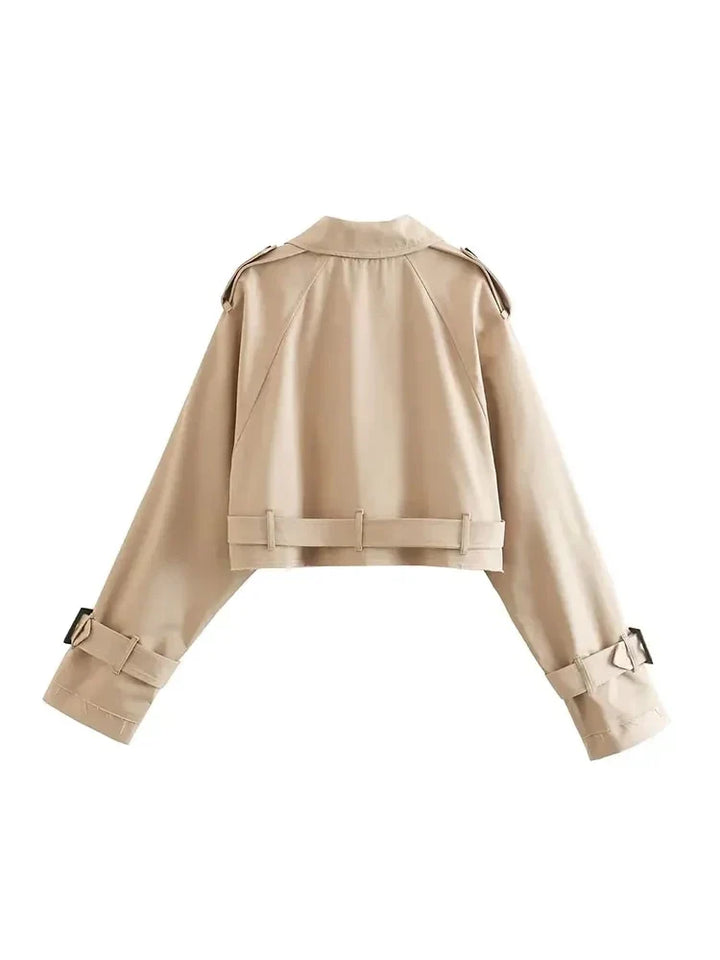 Selma - Belted Cropped Jacket