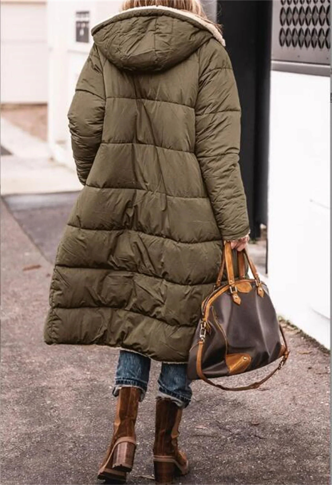 Olga - Padded Winter Jacket with Hood for Women