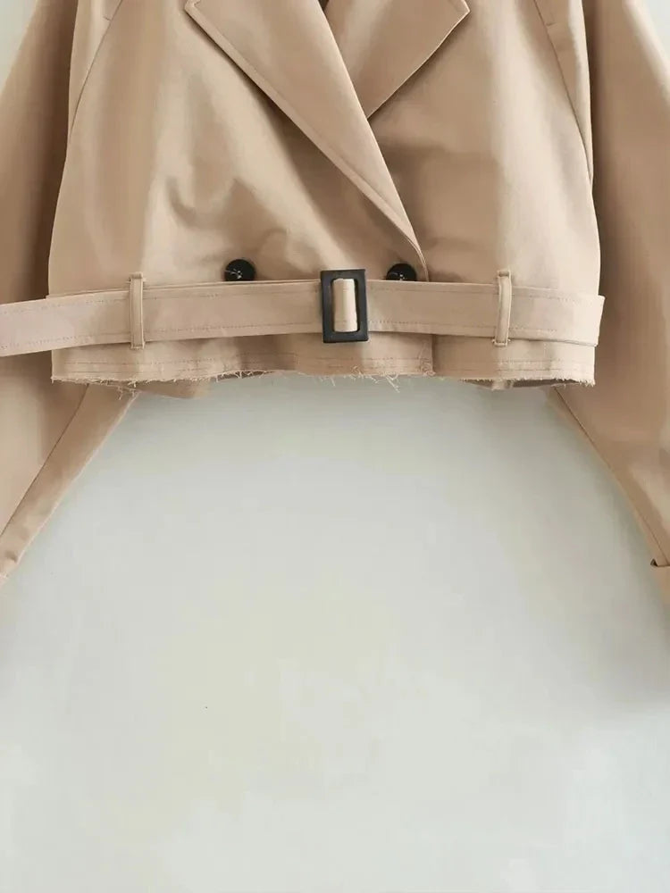 Selma - Belted Cropped Jacket