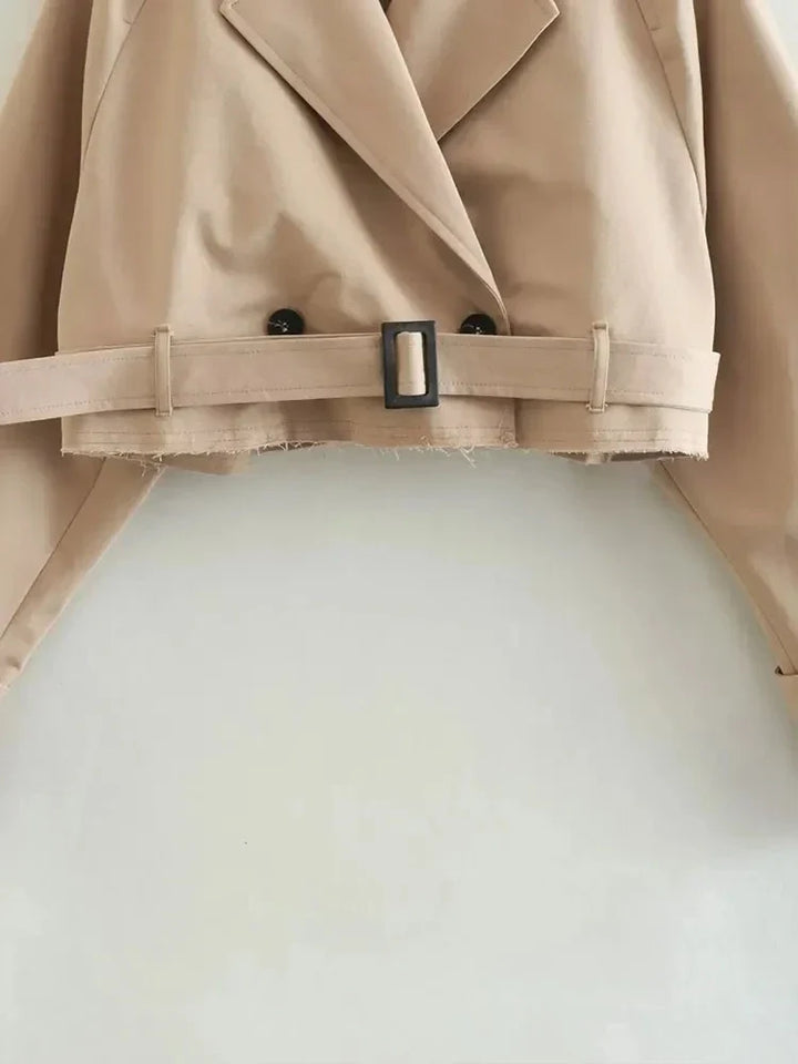 Selma - Belted Cropped Jacket