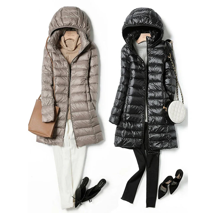 Alma - Detachable Puffer Jackets with Hood