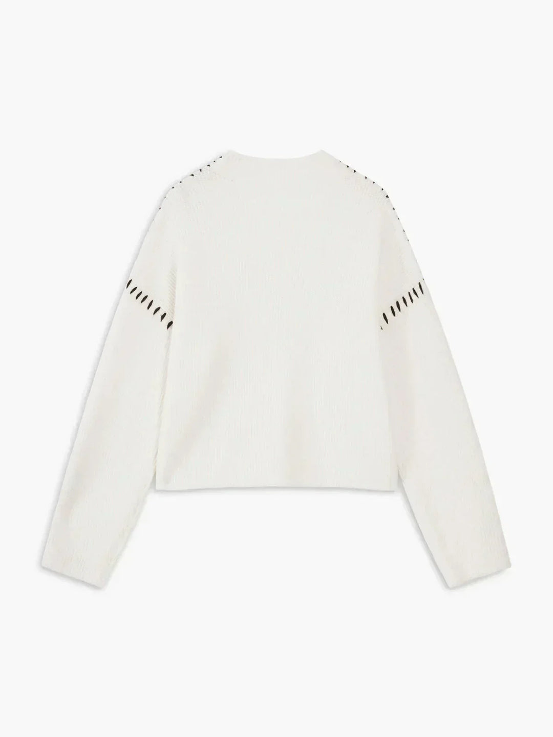 Noemi | Contrast-Stitch Knit Sweater